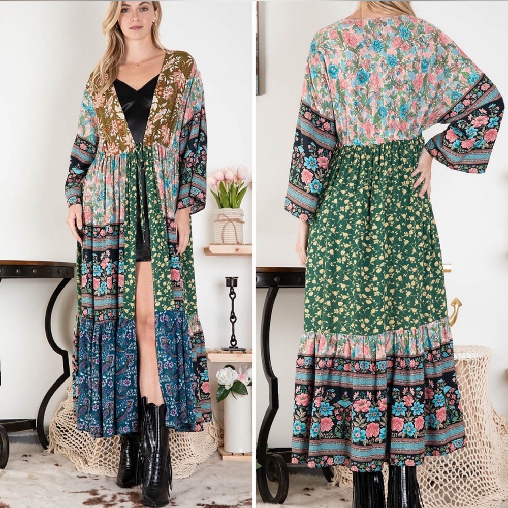 BOHO Bliss Kimono - Boutique NWOT Large (Oversized)